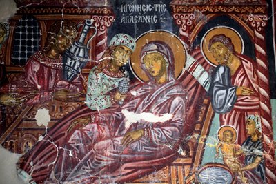 Affresco bizantino del XV secolo da Unbekannt Unbekannt